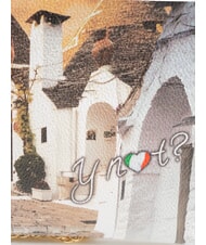 YNOT YESBAG Clutch Pochette con tracolla life in trulli - Borse Donna - 3