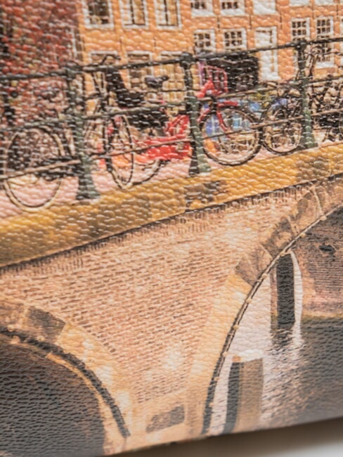 YESBAG Bauletto a mano, con tracolla autumn river - Borse Donna