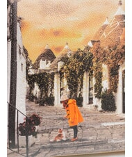 YNOT YESBAG Borsa a spalla stampata life in trulli - Borse Donna - 3