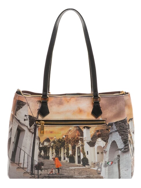 YESBAG Borsa a spalla stampata life in trulli - Borse Donna