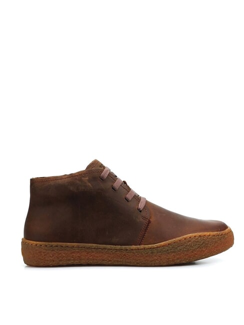 PEU TERRENO Scarponcini in pelle  medium brown - Scarpe Uomo