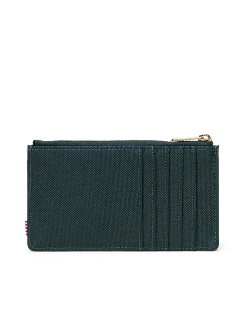 OSCAR Portacarte piatto con portamonete darkest spruce winter plaid - Portafogli Donna