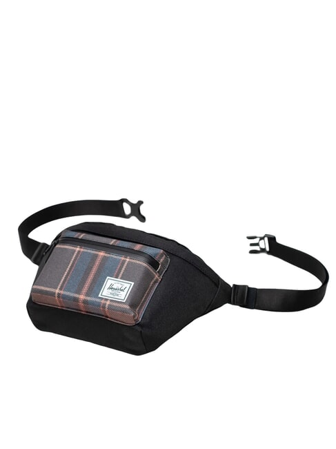 POP QUIZ Marsupio con tasca black winter plaid - Marsupi
