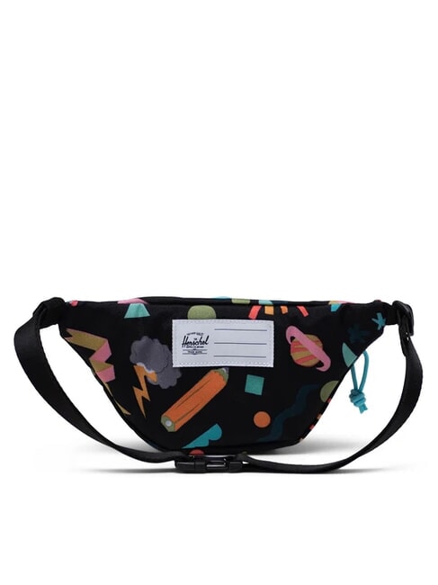 HERITAGE Marsupio con portanome scrapbook black - Marsupi