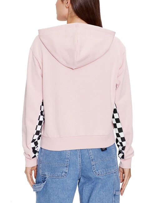 BOOM BOOM CHECK Felpa con cappuccio rose smoke - Felpe Donna