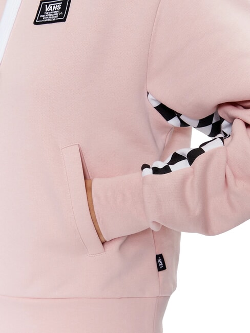 BOOM BOOM CHECK Felpa con cappuccio rose smoke - Felpe Donna