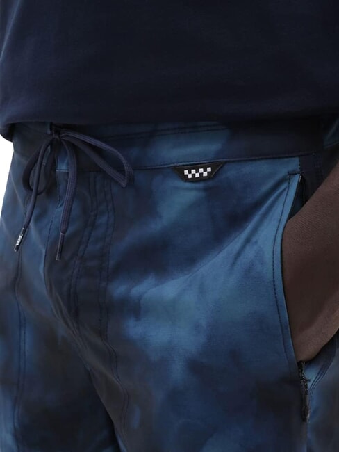 VOYAGE TIE DYE Costume pantaloncino lungo teal-black - Costumi da bagno Uomo