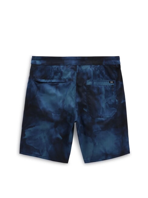 VOYAGE TIE DYE Costume pantaloncino lungo teal-black - Costumi da bagno Uomo