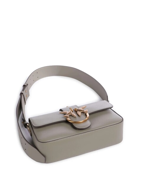 LOVE ONE SLOUCHY Borsa mini tracolla in pelle noce-antique gold - Borse Donna