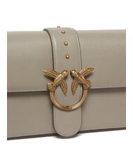 PINKO LOVE ONE CLASSIC SLOUCHY Borsa a spalla in pelle noce-antique gold - Borse Donna - 3