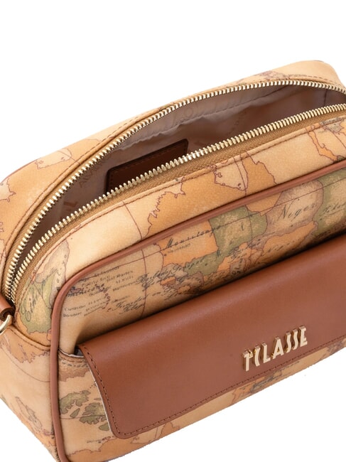 GEO CLASSIC Borsa reporter a tracolla con tasca NATURALE - Borse Donna