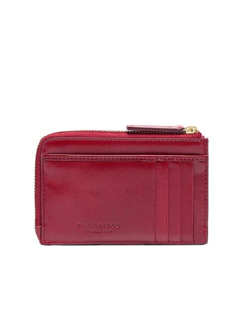 STORY DONNA Portacarte piatto in pelle con zip ribes/oro - Portafogli Donna