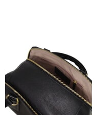 THE BRIDGE INES Borsa bauletto in pelle con tracolla Nero Oro - Borse Donna - 4