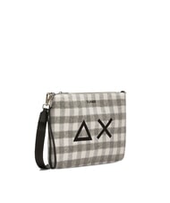 SUN68 TARTAN Pochette con polisierina e tracolla grigmed - Borse Donna - 2