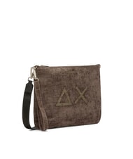 SUN68 VELVET Pochette con polisierina e tracolla fango - Borse Donna - 2