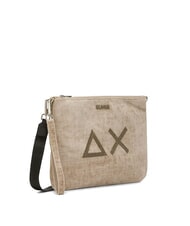 SUN68 VELVET Pochette con polisierina e tracolla beige - Borse Donna - 2