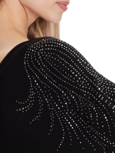 BAT SLEEVE LORETTA Maglione scollo a barca relaxed fit jetbla - Maglie Donna