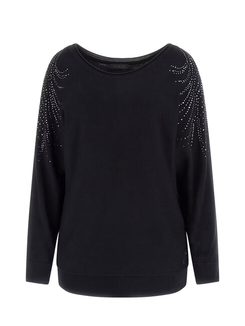 BAT SLEEVE LORETTA Maglione scollo a barca relaxed fit jetbla - Maglie Donna