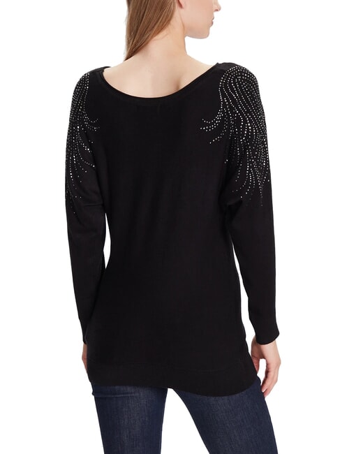 BAT SLEEVE LORETTA Maglione scollo a barca relaxed fit jetbla - Maglie Donna