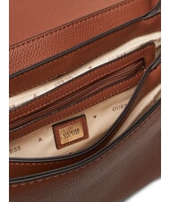 GUESS GREGORIA Borsa a tracolla con flap COGNAC - Borse Donna - 6