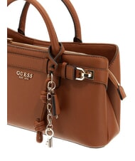 GUESS GREGORIA Borsa a mano media con tracolla COGNAC - Borse Donna - 3
