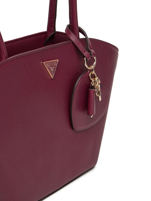 BOLENA Borsa a spalla con charm cuore wine - Borse Donna