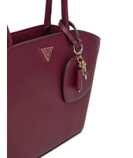 GUESS BOLENA Borsa a spalla con charm cuore wine - Borse Donna - 3