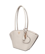 GUESS BOLENA Borsa a spalla con charm cuore STONE - Borse Donna - 2