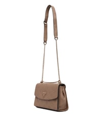 GUESS CRESIDIA II Borsa a tracolla con flap dark taupe logo - Borse Donna - 2