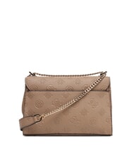 GUESS CRESIDIA II Borsa a tracolla con flap dark taupe logo - Borse Donna - 3