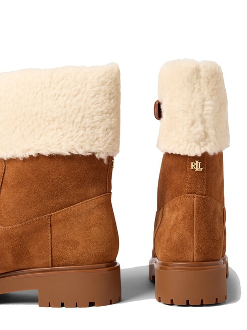 ALLYSON Sativaletti in montone e pelle suede lauren tan2 - Scarpe Donna