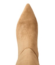 RALPH LAUREN MCKAY Stivali alti pelle suede con tacco basso camel - Scarpe Donna - 4