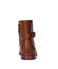 RALPH LAUREN BROOKE 2 Stivaletti bassi in pelle con fibbia lauren tan1 - Scarpe Donna - 5