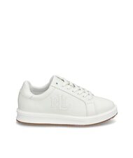 RALPH LAUREN AINSLEY Sneakers in pelle logo impunturato - Scarpe Donna