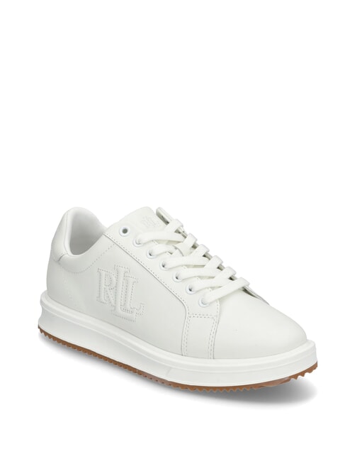 AINSLEY Sneakers in pelle logo impunturato soft white - Scarpe Donna