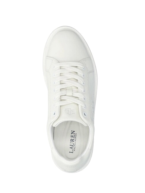 AINSLEY Sneakers in pelle logo impunturato soft white - Scarpe Donna