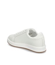 RALPH LAUREN AINSLEY Sneakers in pelle logo impunturato soft white - Scarpe Donna - 5