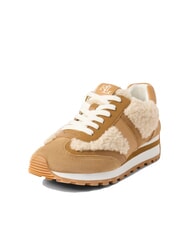 RALPH LAUREN DANI Snekers in pelle con inserti in montone natural/camel/buff - Scarpe Donna - 2