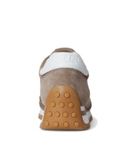 RALPH LAUREN DANI Sneakers microforate in pelle suede taupe brown/taupe brown/white - Scarpe Donna - 5