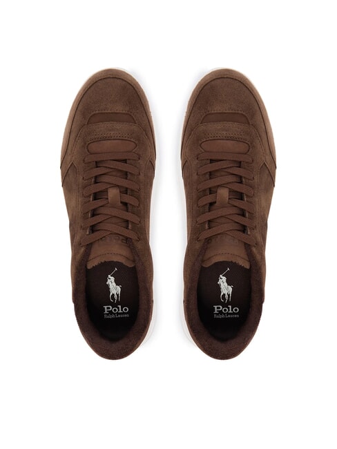 RLITE COURT Sneakers in pelle suede chocolate brown - Scarpe Uomo