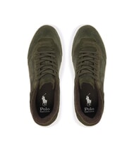 RALPH LAUREN RLITE COURT Sneakers in pelle suede estate olive - Scarpe Uomo - 3