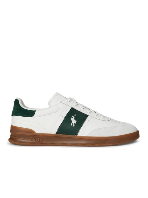 HERITAGE AERA Sneakers in pelle off white/forest - Scarpe Uomo