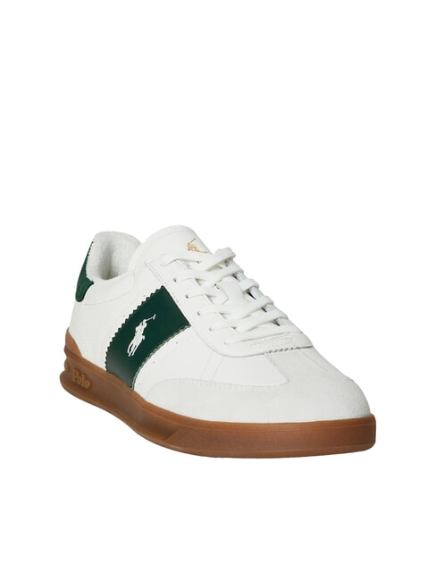 HERITAGE AERA Sneakers in pelle off white/forest - Scarpe Uomo