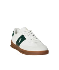 RALPH LAUREN HERITAGE AERA Sneakers in pelle off white/forest - Scarpe Uomo - 3