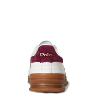 RALPH LAUREN HERITAGE AERA Sneakers in pelle off white/wine - Scarpe Uomo - 5