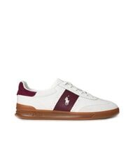 RALPH LAUREN HERITAGE AERA Sneakers in pelle off white/wine - Scarpe Uomo - 2