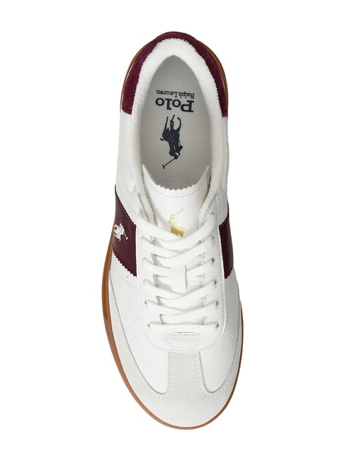 HERITAGE AERA Sneakers in pelle off white/wine - Scarpe Uomo