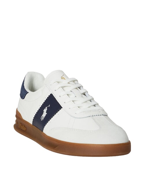 HERITAGE AERA Sneakers in pelle off white/navy - Scarpe Uomo