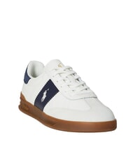 RALPH LAUREN HERITAGE AERA Sneakers in pelle off white/navy - Scarpe Uomo - 3