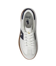 RALPH LAUREN HERITAGE AERA Sneakers in pelle off white/navy - Scarpe Uomo - 4